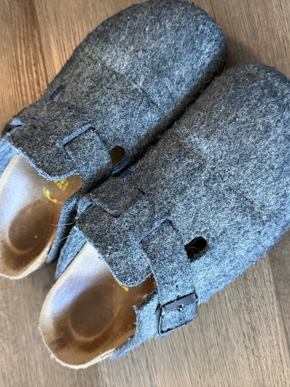 Birkenstock Boston Wool Felt Clog Gray EU 37 - Picture 8 of 8